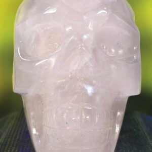 Large Rose Quartz Crystal Skull