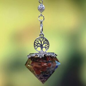 Chakra Orgonite Pendulum
